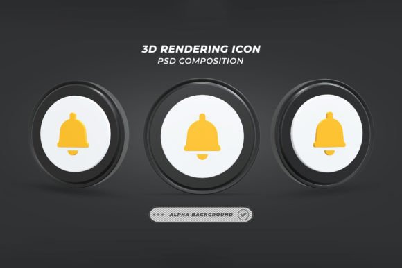 Bell Icon in 3D Rendering: A Visual Guide