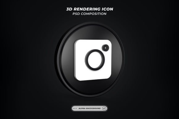 Elevate Your Brand With a 3D Instagram Camera Icon