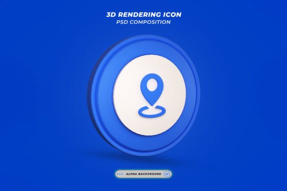 Elevating Digital Presence with a 3D Render Location Icon