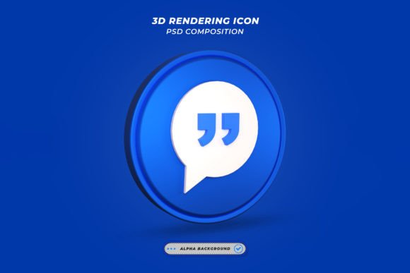 Evaluating the 3D Render Quotation Mark Icon for Professional Design Workflows