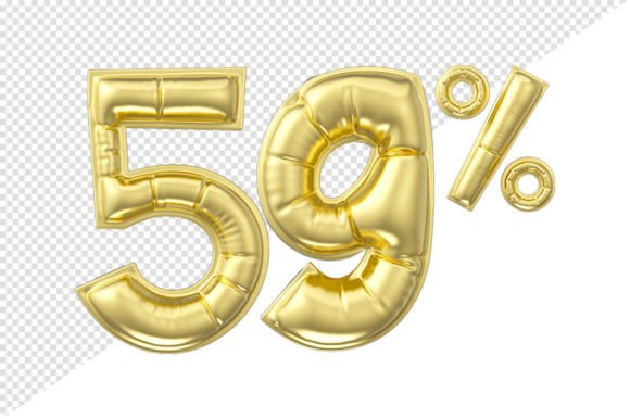 Evaluating the Gold Glossy Balloon 3D Asset at a 59 Percent Discount