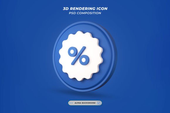 Mastering Visual Marketing with Percentage, Discount, and Sale Concept 3D Mockups