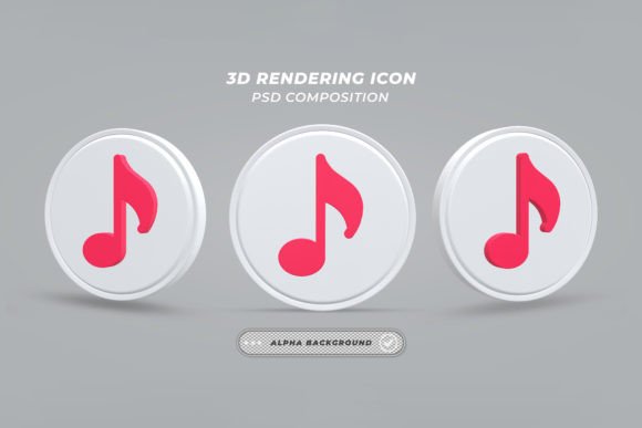 Music Icon in 3d Rendering: Elevating Your Visual Brand with High-Quality Assets