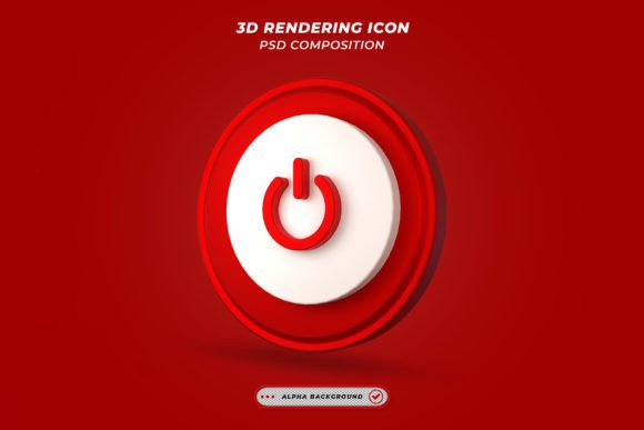 Power Sign on White Concept 3d Model: Elevating Visual Communication with High-Resolution Renders